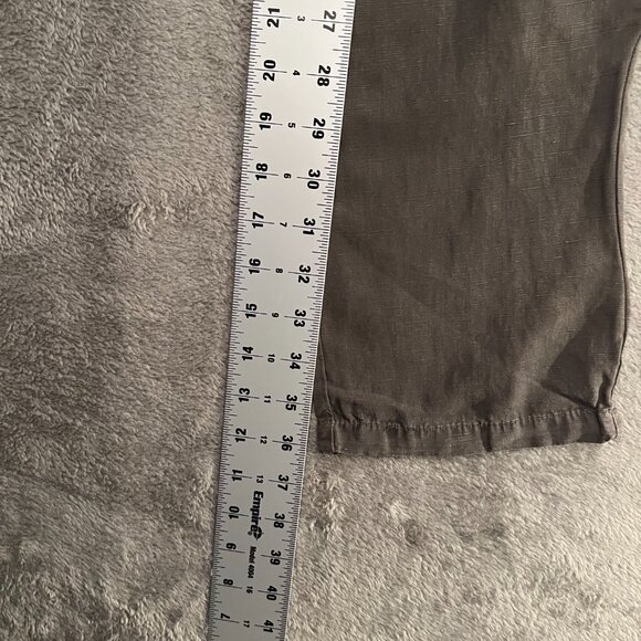 Zara pant women's taupe EUR XS linen and lyocell new with tag - Picture 10 of 10